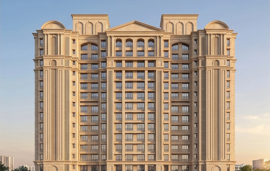 Hiranandani Bluecrest architectural visual from the supplied campaign artwork