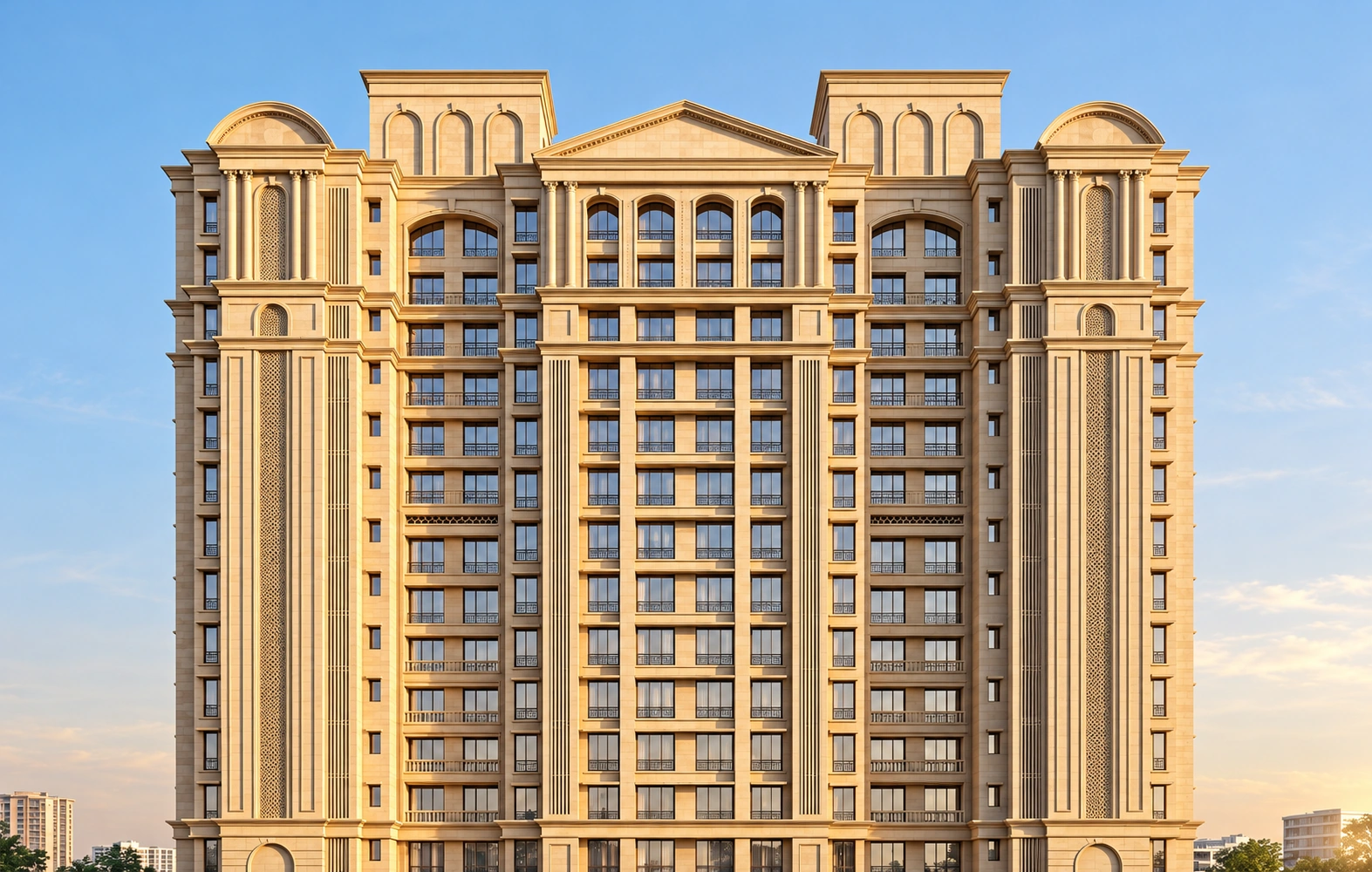 AI-enhanced artistic impression of Hiranandani Bluecrest based on the supplied campaign render